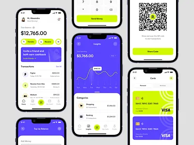 Finance Mobile App app bank banking business clean design finance fintech minimal mobile mobile app ui ux