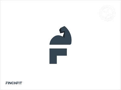 Finchfit | Letter F Logo | V2 app logo brand identity branding corporate logo creative logo design finchfit logo gaming logo graphic design letter f logo logo logotype minimal modern typography wordmark
