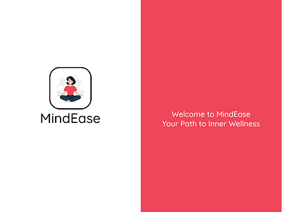 MindEase - A mental health wellness app app branding logo ui ux