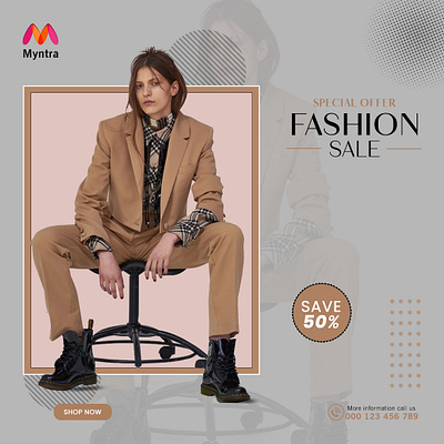 Myntra Fashion sale branding graphic design