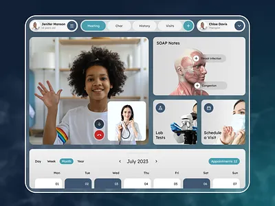 Doctor appointment dashboard branding ui