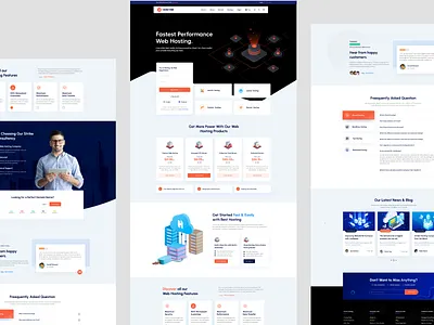 Hostim - Web Hosting Services Landing Page cloud hosting domanin hosting landing page hosting reviews hosting service landing page managed hosting reseller hosting server web webdesign website wordpress hosting