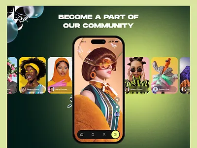 Community Section 3d animation app branding design e commerce graphic design illustration logo mobile app motion graphics typography ui ux website website deisign