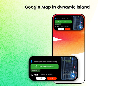 Dynamic Island Google Maps design dynamicisland ios product productdesign ui uiux ux