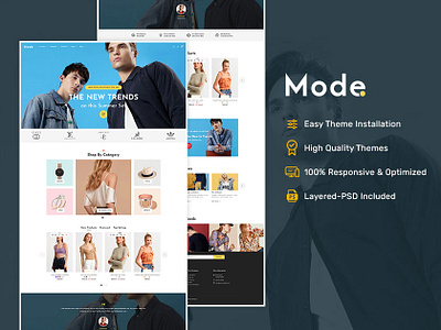 Mode – Daily LifeStyle & Fast Fashion Apparel - eCommerce Theme apparel clothes daily ecommerce fashion high fashion lifestyle minimal mode modern multipurpose opencart parallax prestashop shopify template templatetrip theme woocommerce wordpress