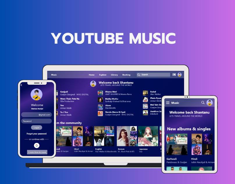 Youtube Music 3dui animatedicons animation app design designer file glassmorphism good design gradient gradientdesign illustration logo minimalistic music music ui trending ui youtube youtube music