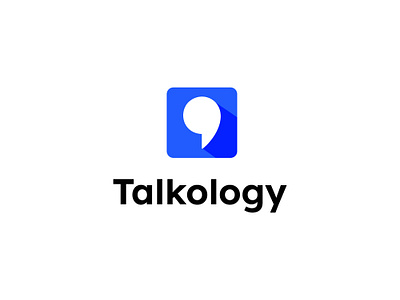 Talkology branding clean creative crypto design graphic design logo logodesign minimalist modern logo talk tech ui vector