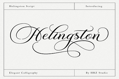 Helingston Script branding calligraphy cards casual design elegant font graphic design illustration logo modern wedding