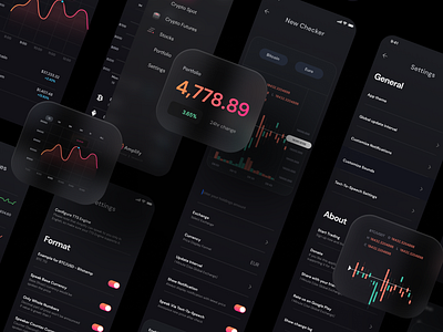 Crypto Pair Tracking App ai android blockchain crypto darkui data data visualization design graph infographic ios mobile mobile app product product design ui uidesign uiux uxdesign web3