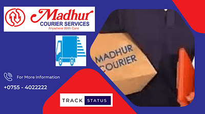 MADHUR COURIER SERVICES branding design graphic design illustration