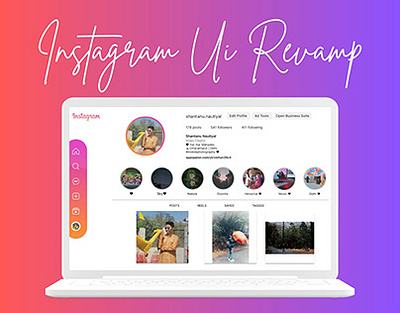 Instagram UI 3dui aesthetic animatedicons animation app design designer file good design gradientdesign illustration instagram logo minimalistic revamp trend ui ui ux design uiux ux