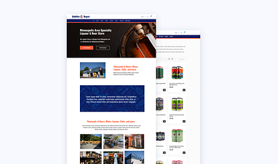 Landing Page for Local Retailer layout web design website