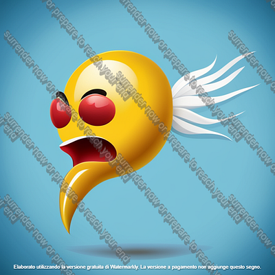 Get Sting's Head on a Platter! Purchase Our Fun Emoji Design Tod art classic design digital emoji graphic design head logo motion graphics sting wing