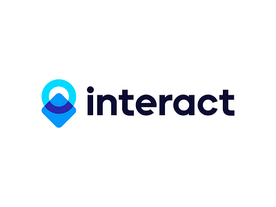 Interact Logo Exploration brand branding circle connection fintech flow geometric icon identity interaction logo logodesign loop mark overlooping symbol web3