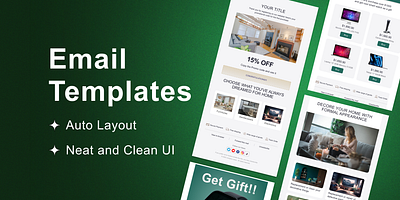 Email Templates Design email email template design email templates figma graphic design newsletter uiux