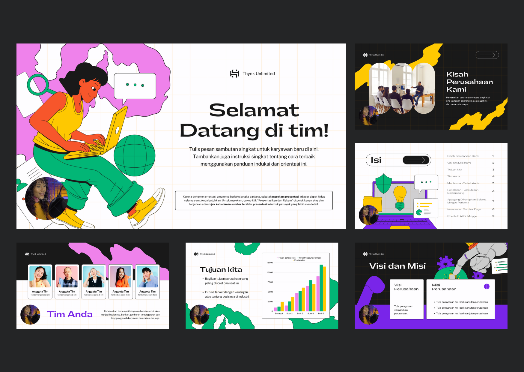 Desain Template Presentasi by puput indah permata sari on Dribbble