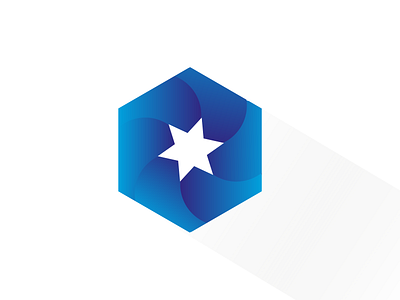 Hexagon/star logo 3d animation branding design flat graphic design hexagon icon illustration logo minimal motion graphics star log ui vector