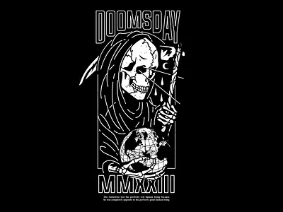 Death Reaper apparel artwork branding clothing design graphic illus illustration logo skull streetwear vector