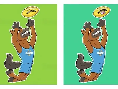 cartoon mascot of a football player horse animal lover animation blue jersey branding cartoon cartoon art cartoon portrait cartoonist charming horse dribbble artist football american football player football player jersey happy horse horse player illustration mascot animal