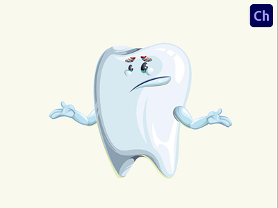 Tooth Adobe Character Animator Puppet Template adobe character animator animated character animated tooth animation character animator character design dental dental care dentist teeth tooth tooth character tooth puppet