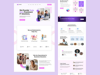 Consalti- Consultancy Landing Page design