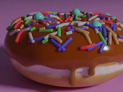 Donut 3d graphic design motion graphics