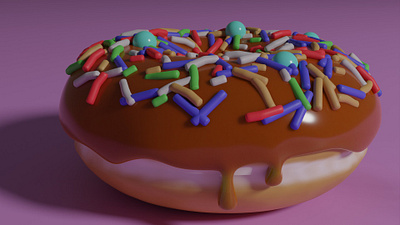 Donut 3d graphic design motion graphics