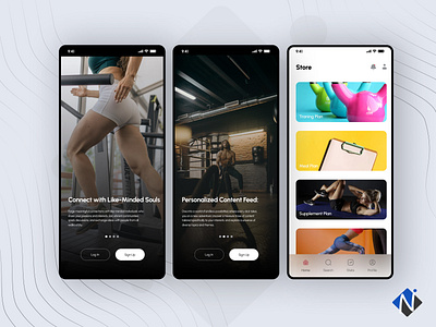 Fitness App Ideas - Top Innovative Concepts for Fitness Apps animation app branding fitness graphic design ideas ui