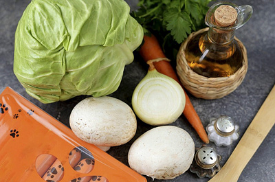 Young Cabbage Stewed With Mushrooms And Sausages recipes