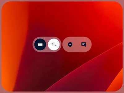 Contextual Adaptive Navigation Bar adaptive bar dashboard menu navigation platform profile transform ui animation ui ux design