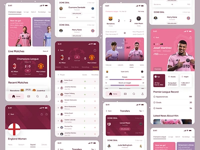 Sports Live Scores App UI app champions design football football league football scores football scores app footballer game goals ios app live app live score match messi mobile ofspace sports sports score tournment