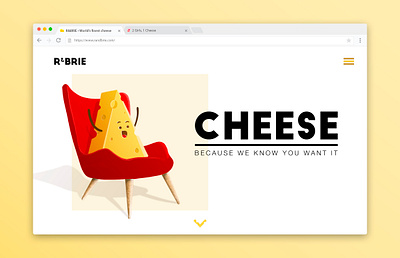 DailyUI 003 - Landing page cheese dailyui design fun illustration illustrator landing page meme photoshop rb