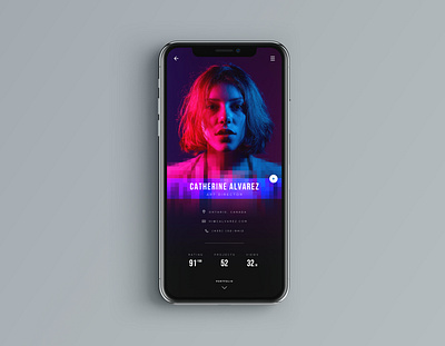 Daily UI 006 - Profile page app branding dailyui dark mode design illustrator phone photoshop profile profile page ui