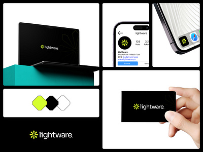 Lightware - Blockchain Startup a.i blockchain brand brand identity branding business crypto cryptocurrency design graphic design handcrafted iconic logo design logofolio logomark startup symbol timeless timeless logo web3