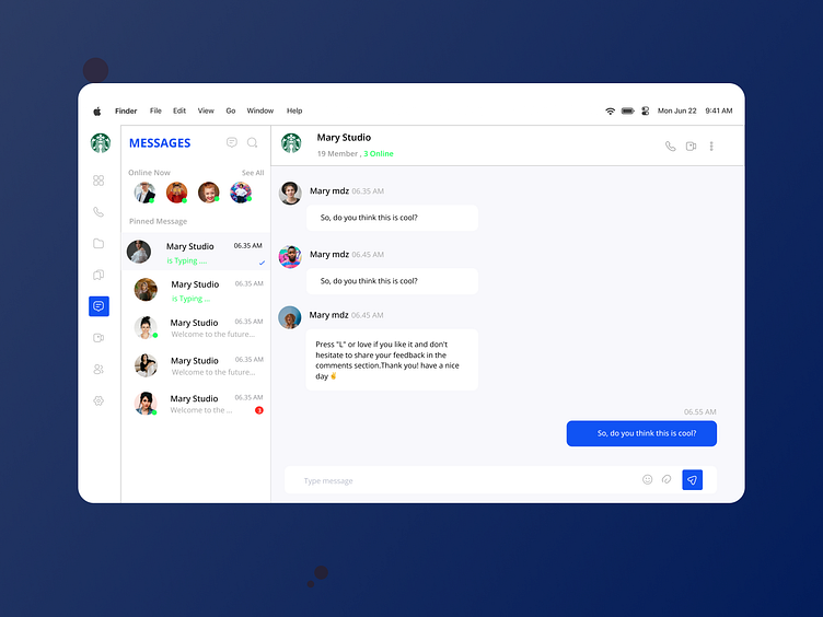 Messenger Dashboard by Maryam on Dribbble