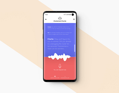 Daily UI 013 - Chatbot ai app chatbot dailyui illustrator interface minimal photoshop soundwaves ui