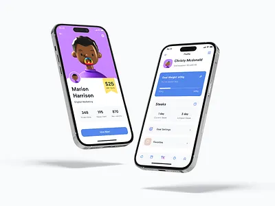 Tramkam Profile Kit app kit lightmode mobile profile template tramkam ui