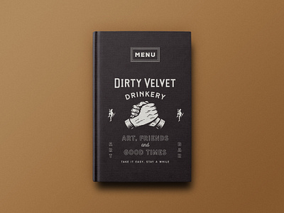 Dirty Velvet Drinkery branding graphic design illustration logo typography