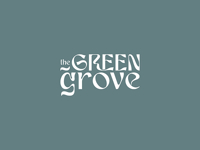The Green Grove brand concept branding graphic design logo typography visual identity