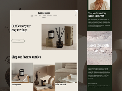 Concept online shop design landing landing page ui ux web web design web site