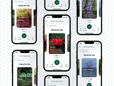 Home Page For Home Gardening App apphomescreen gardening home gardening homepage ios