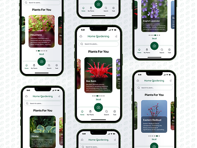 Home Page For Home Gardening App apphomescreen gardening home gardening homepage ios