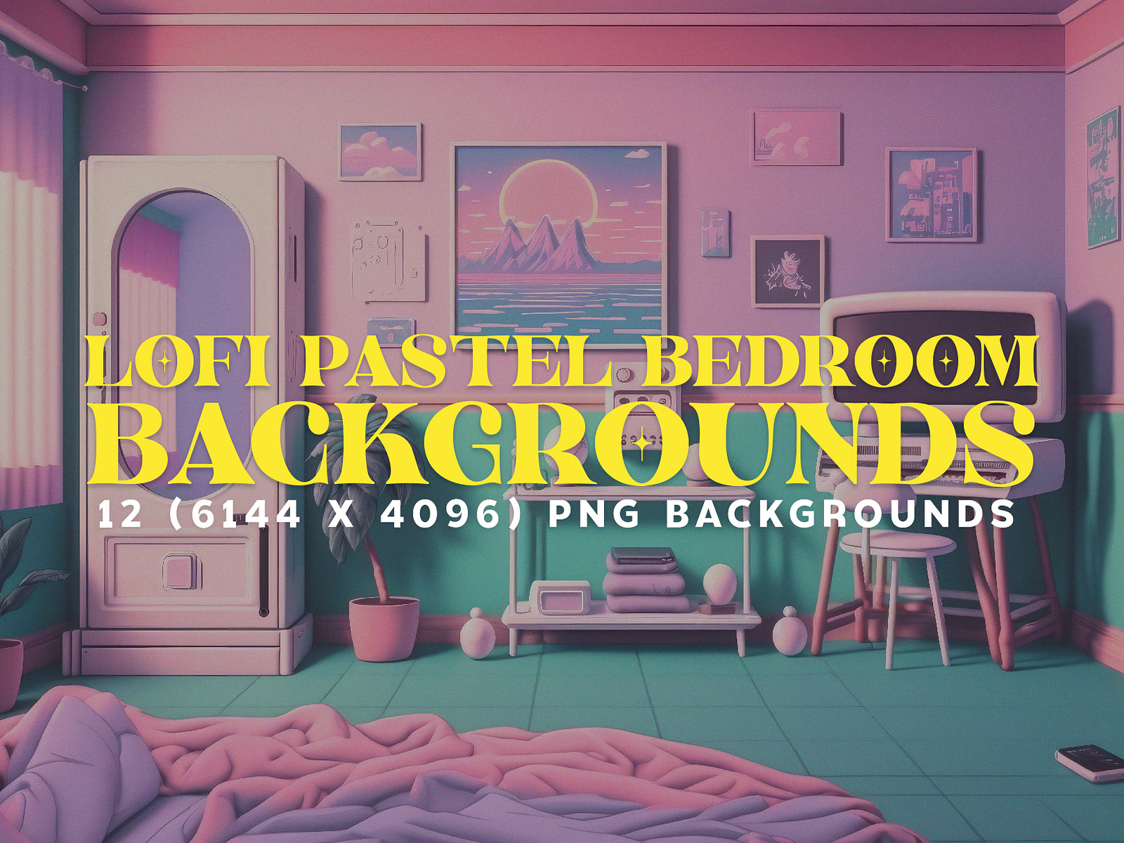 12 Vaporwave Bedrooms for a Soft and Dreamy Escape by HipFonts on Dribbble