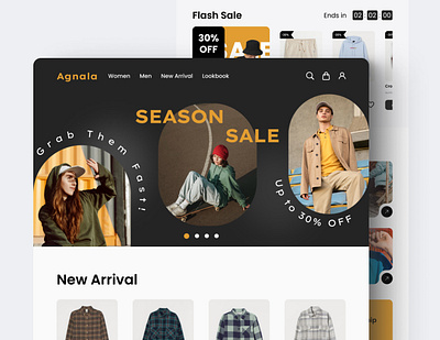 👖 Fashion Webstore Redesign apparel homepagedesign landingpage uiexploration uiuxdesign webdesign webstore weeklychallenge