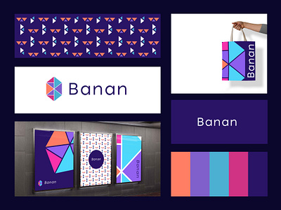 Banan logo design abstract artwork brand branding color pallet colorful design graphic design illustration inspiration logo minimal modern pattern symbol typography vector