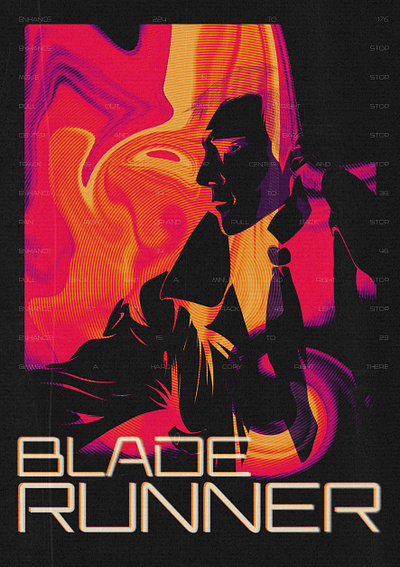 Blade Runner adobe fresco adobe photoshop blade runner brutalism brutalist design digital art digital drawing illustration retro sci fi science fiction