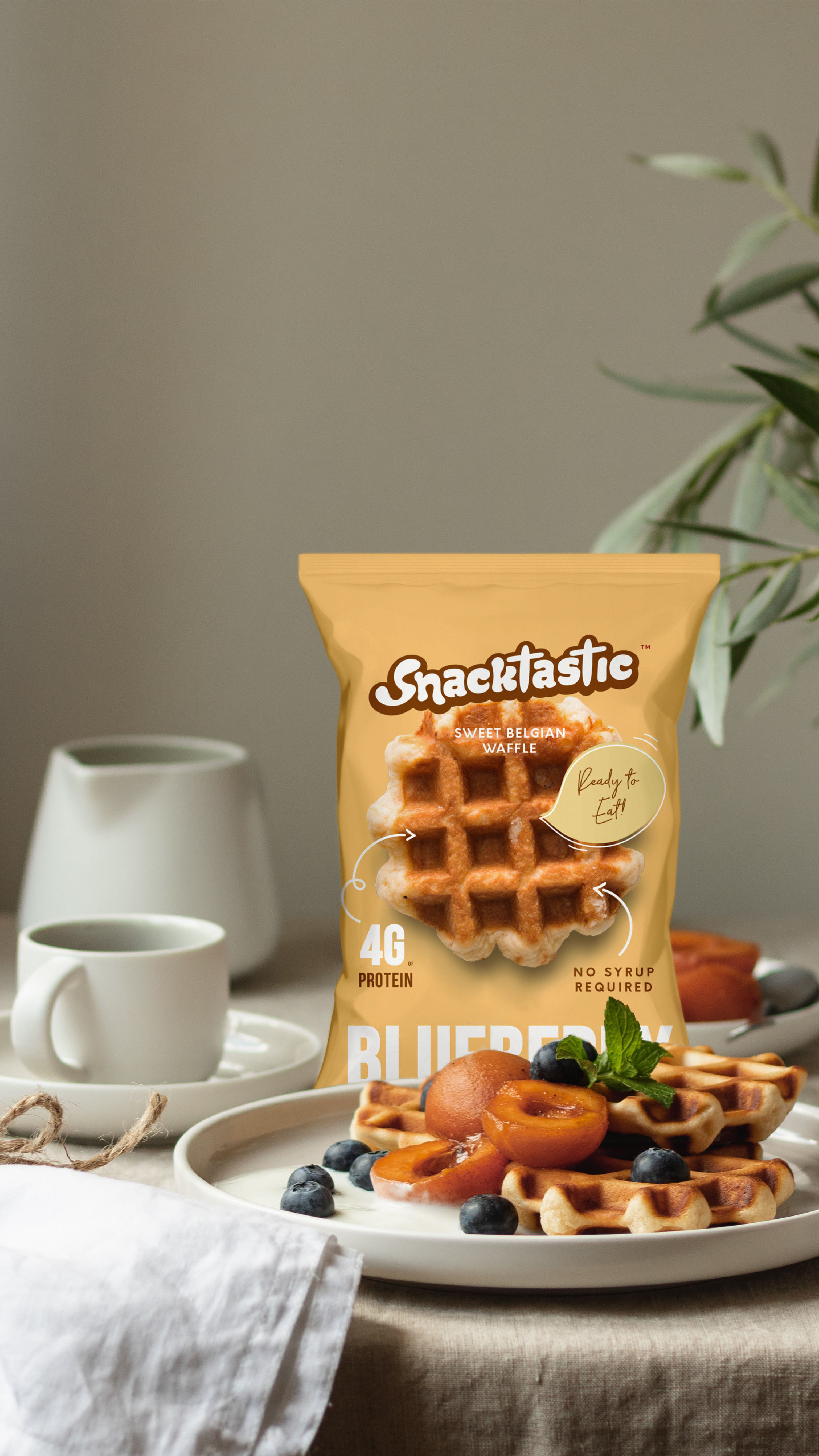 Logo and Packaging Design for Belgian Waffles brand identity branding breakfast graphic design logo logo artist logo design logo designer packaging packaging design professional logo snack visual identity waffles