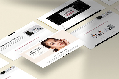 Skincare Landing Page | clean, professional feel design ui web design