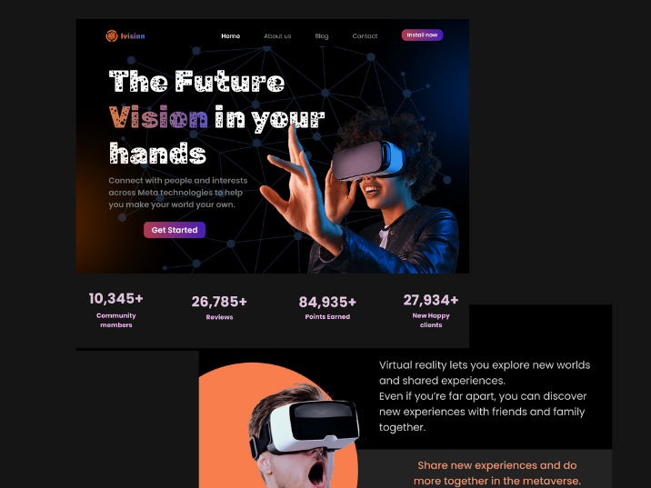 Future Vision Technology | UI Design | Web Design by Kesavan V on Dribbble