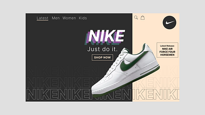 Nike webstore - Explorational UI design exploration exploration design graphic design nike ui website webstore